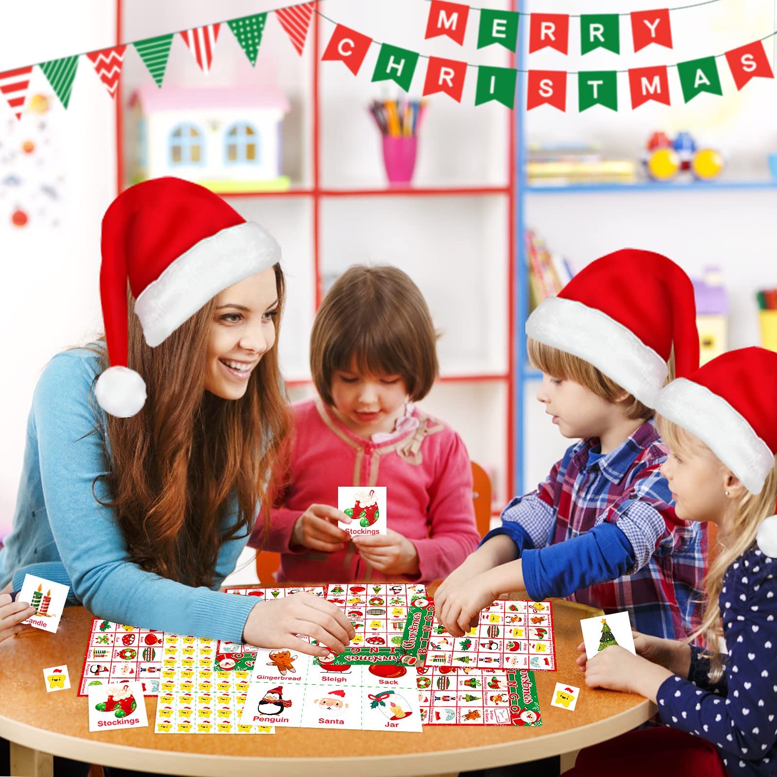 Fun Learning Activities for Toddlers this Christmas - Festive Bingo | Bloomingearlyyears.com