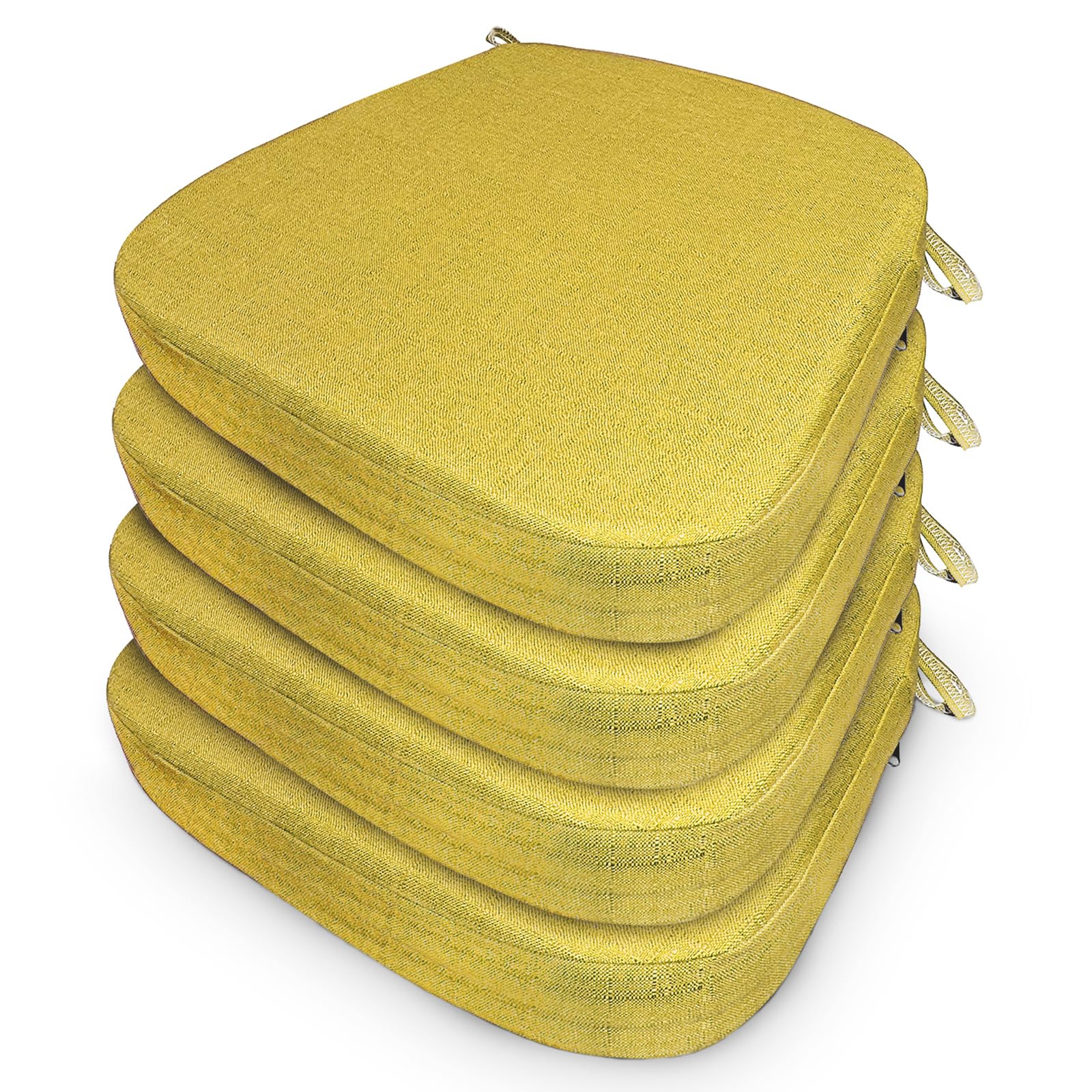 Amazon.com: KONROBIN Chair Cushion with Ties for Dining Chairs Memory ...