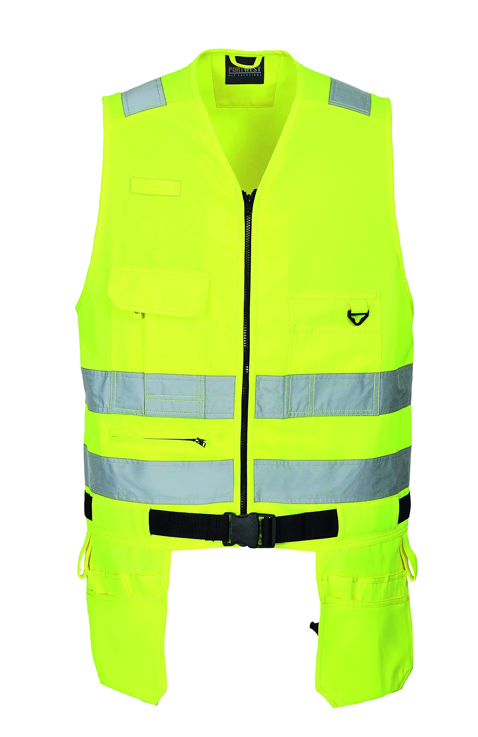 Portwest Gilet multipoches porte-outils Xenon, Couleur: Jaune, Taille: M, KS63YERM