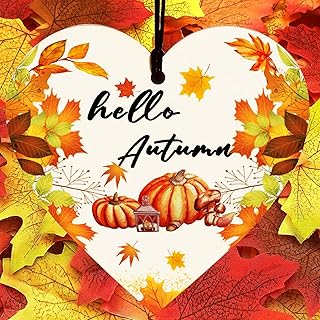 Hello Fall Autumn Gifts, 100pcs Autumn Leaves, 1PCS Hello Autumn Wooden Sign, Fake Leaves, Autumn Home Decor,Fall Leaves, Autumn Decorations For Thanksgiving And Autumn,Fall Weddings & Autumn Parties