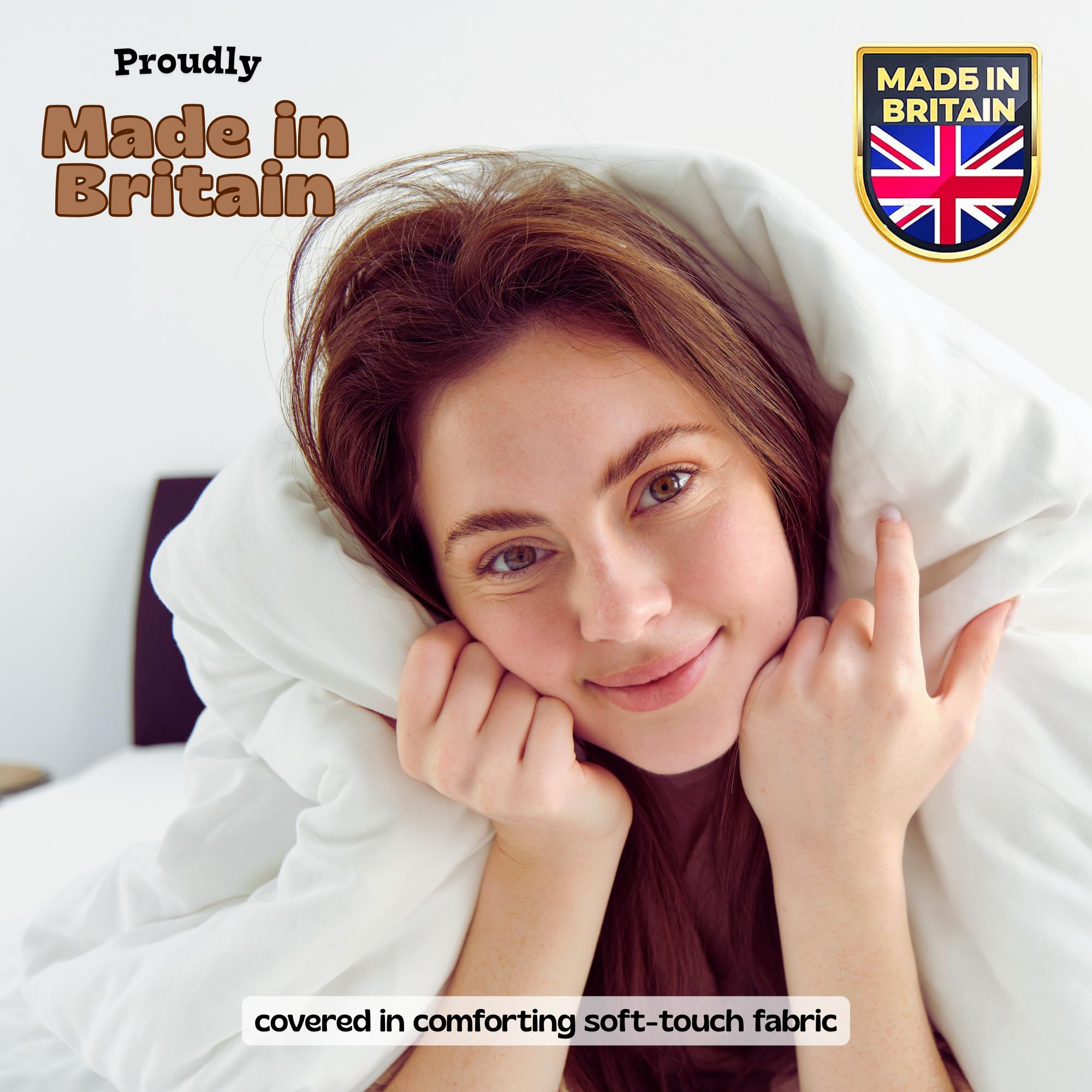 GG GONZALO GRACIA Double Duvet 10.5 Tog | Suitable for All-Year Round Duvet Double | Made in UK Quilt | Anti-Allergy, Breathable & Hollowfibre Filling Duvets (Double, 200x200cm) - 4