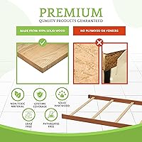 Vista 6 de Kit de conversión de tamaño completo, rieles de cama para cunas de bebé, múltiples acabados disponibles (castaño/castaño clásico)