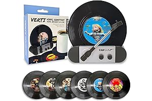 Funny Retro Vinyl Record Coasters: A Spin on Drinkware