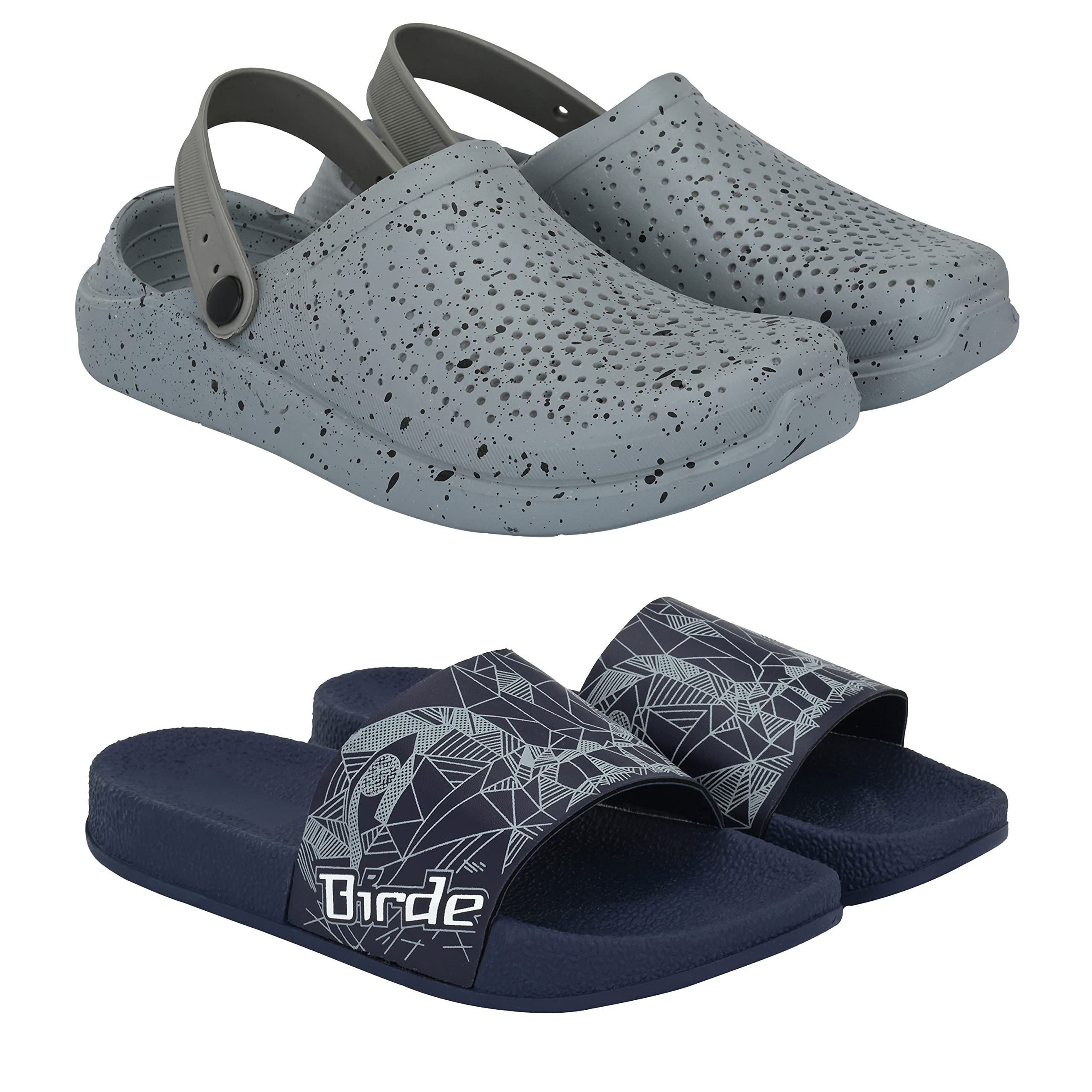 Birde Slippers and Flip Flops for Men Combo Pack of 2 - BRD-743-BRD-736_9 Black Red (B0B59LGHWX) Amazon Price History, Amazon Price Tracker