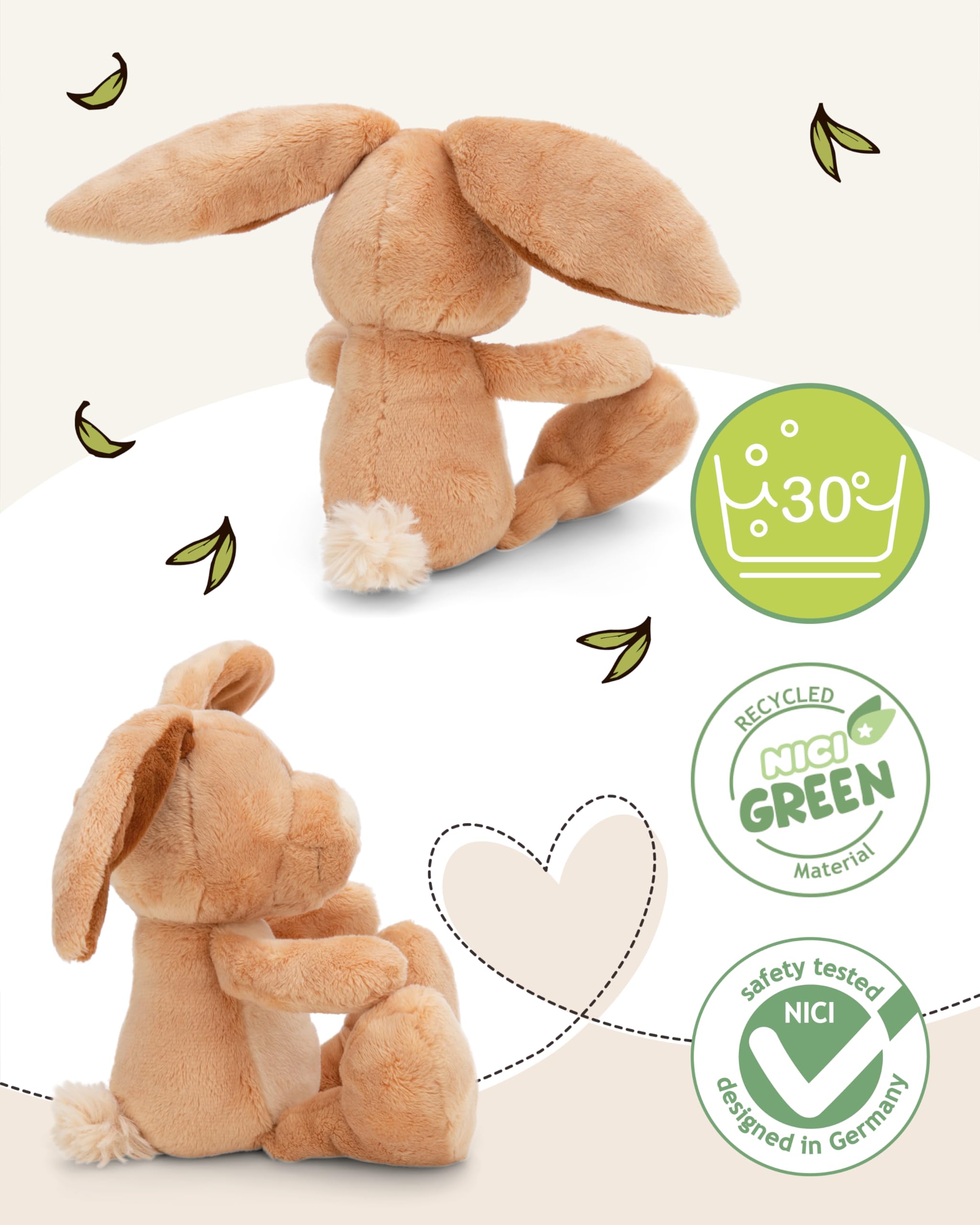 Muñeca De Peluche Conejo Marrón – Suave Y Abrazable De 36 Cm – Decoración Acogedora Para El Hogar – Regalo Ideal Para San Valentín, Cumpleaños Y Ocasiones Especiales
