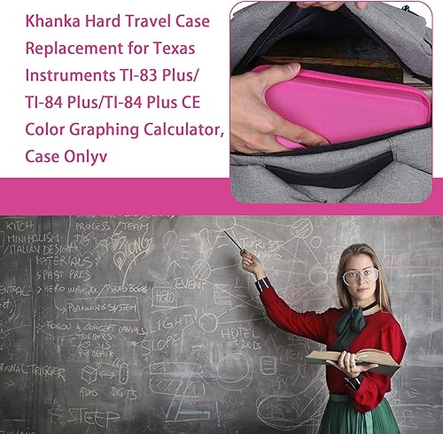 Miniatura 3 de Khanka Stroage - Funda para calculadora gráfica de color Texas Instruments TI - 84 PythonTI-83 PlusTI-84 PlusTI-84 Plus CE Color Graphing, solo
