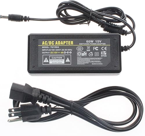 Miniatura 5 de NOYITO Adaptador de CA a CC de 15V 4A 60W 120V 100-240V 50 60 Hz a 15V Cargador de fuente de alimentación Transformador 5.5 x 2.5 0.083 in DC