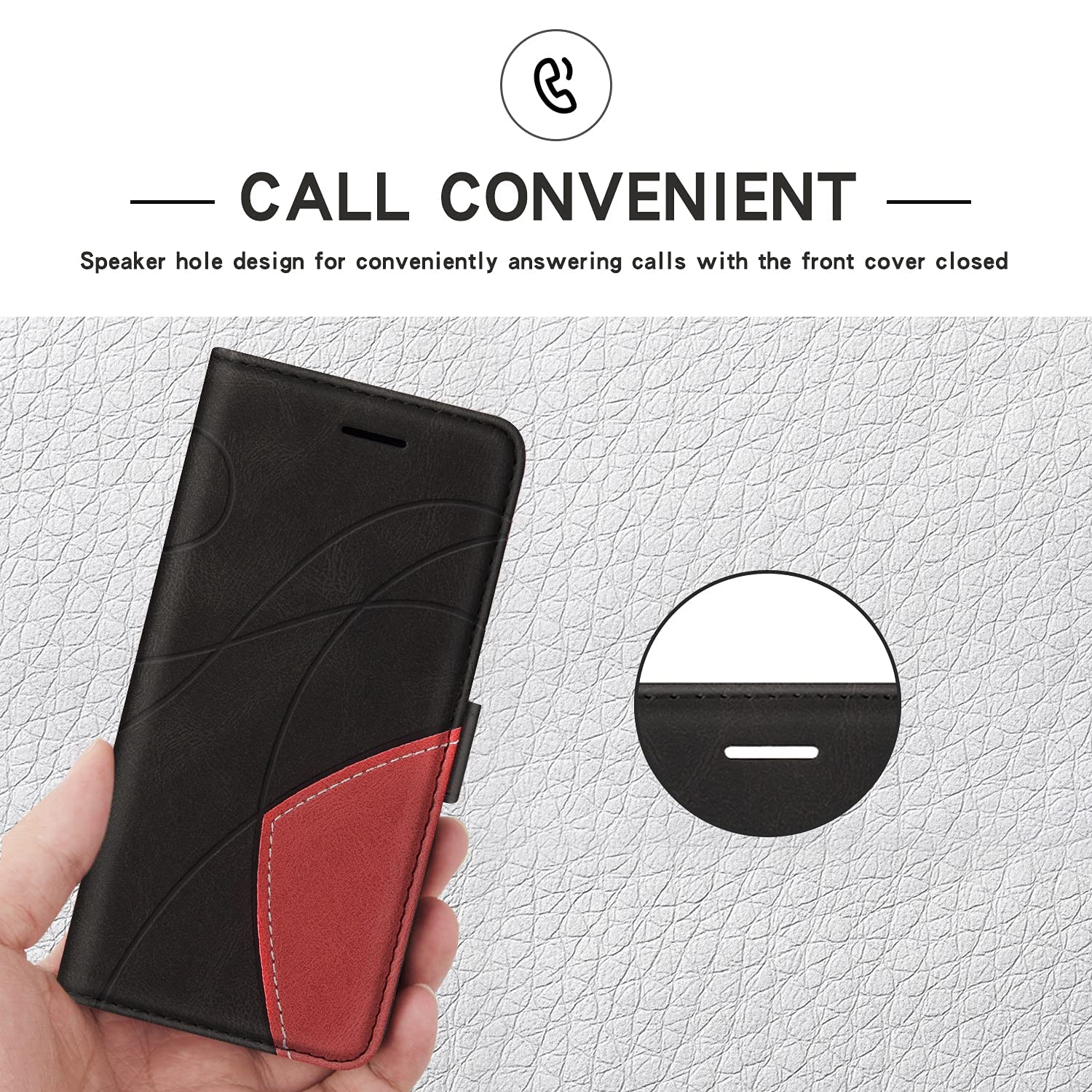 XITEN Phone Case For Oppo Reno 8 Lite 5G (Reno8 Lite) PU / TPU Retro - View #6