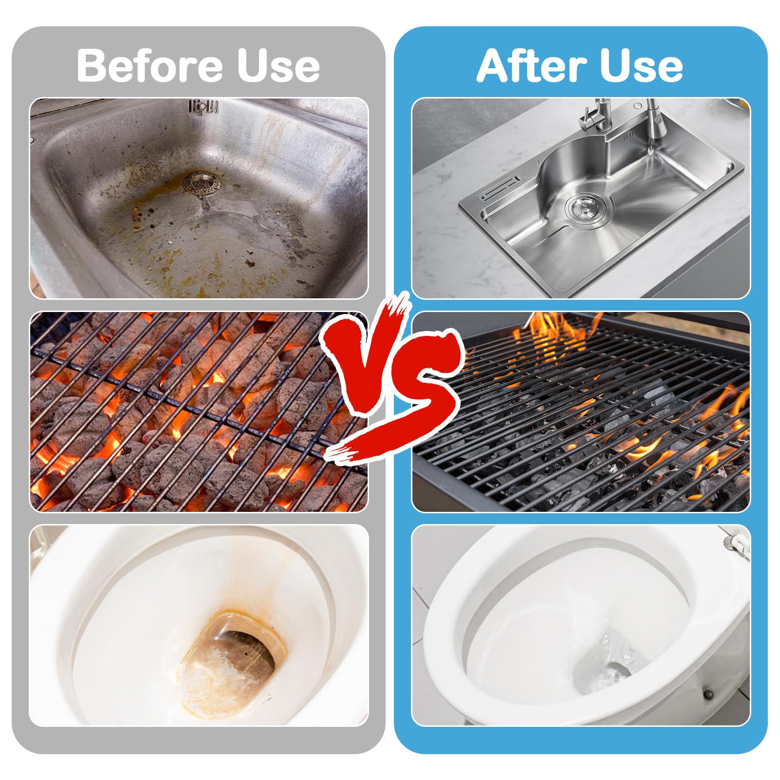 6 Piezas Bloque para Limpieza de WC, Limpieza Piedra Pomez, Bloque de Piedra Pómez para Inodoro Uso Doméstico, Bloques de Piedras Pómezs para Aseo, Lavabo, Ducha, Bañeras, Cocina, Cuidado los Pies