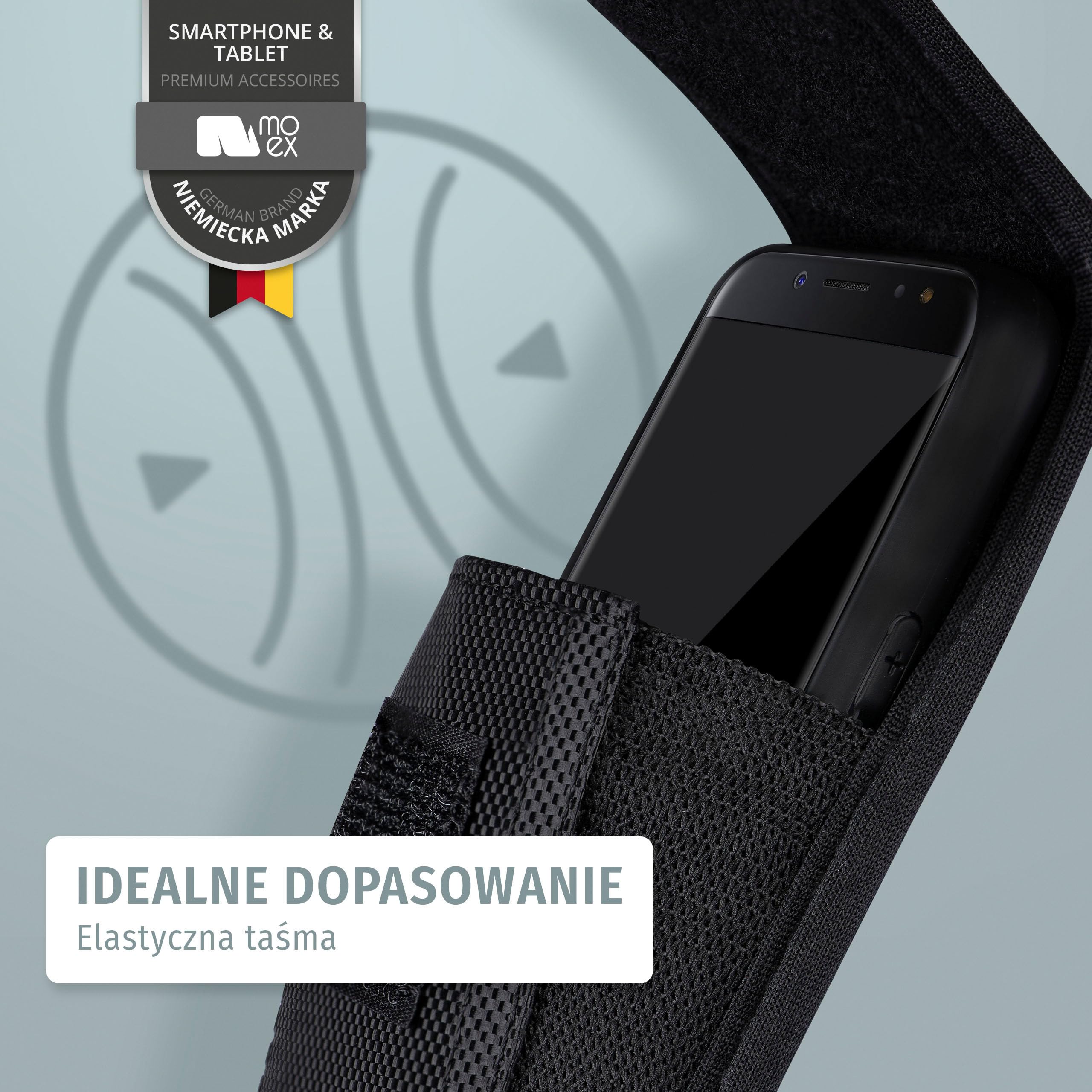 moex Agility Case do Samsung Galaxy A52 / A52s 5G etui ze szlufką na pasek, pokrowiec na pasek na telefon komórkowy outdoorowe etui na telefon komórkowy, nylonowy pasek etui na telefon komórkowy