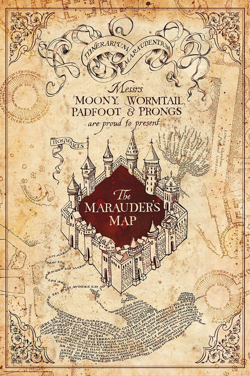 Harry Potter Marauder's Map Maxi Poster - Laminated