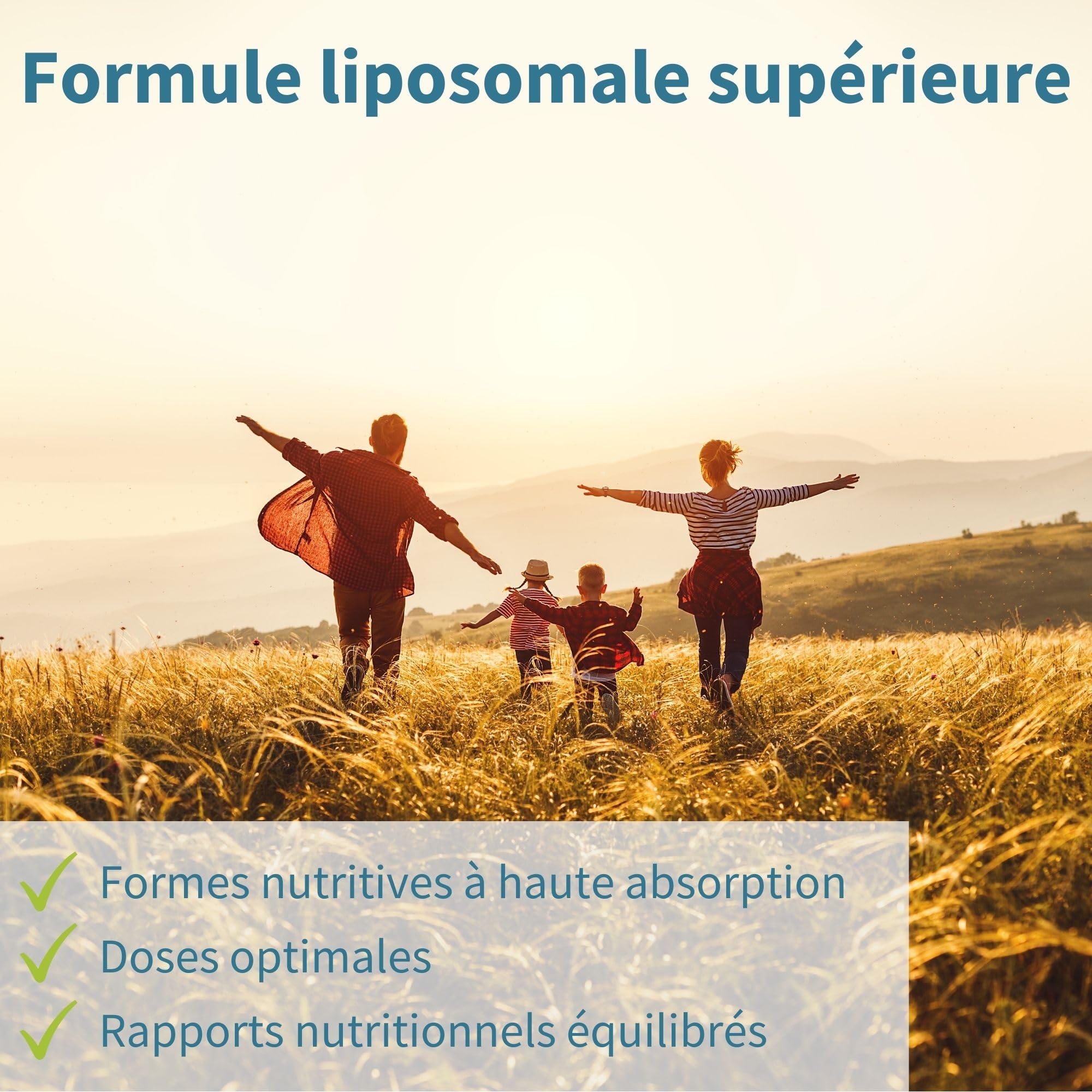 Vitamine C Liposomale 1000 mg Liquide avec Zinc, Cuivre et Sélénium - Système Immunitaire & Réduction de la Fatigue - Goût d'agrumes et vanille, Adultes et Enfants, 30 – 90 portions