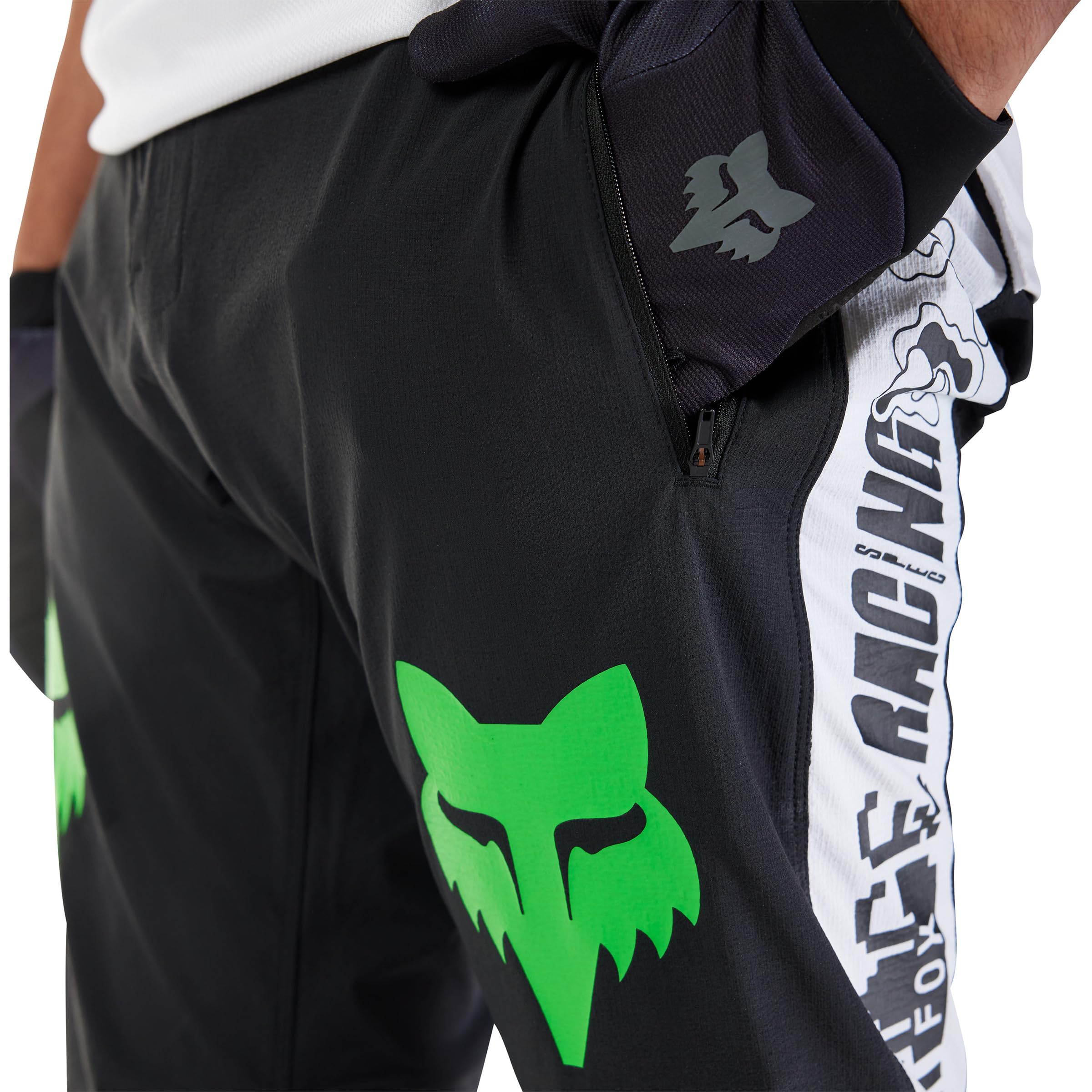 Fox Ranger Grid MTB Pantalones Largos, Negro, S