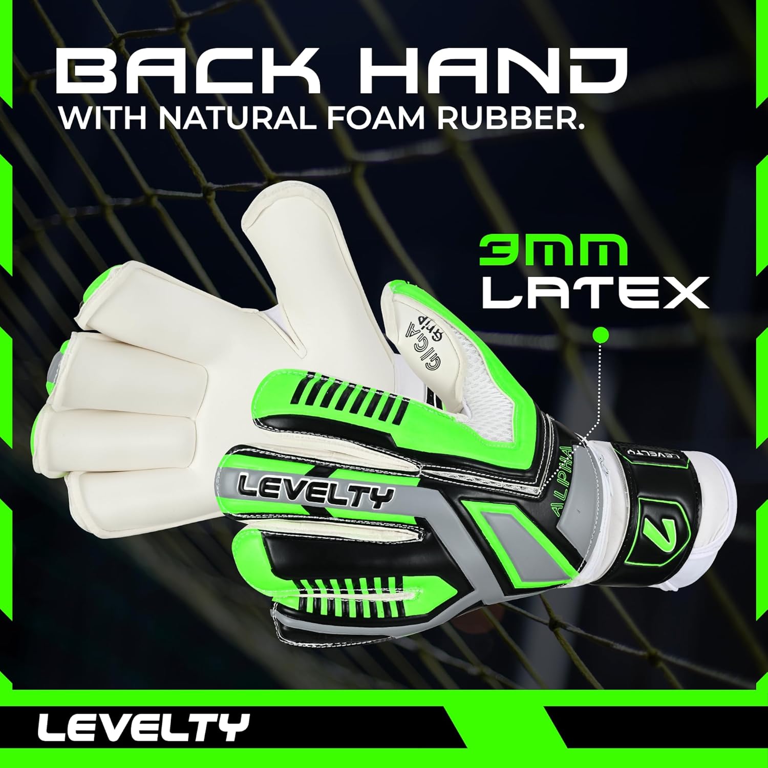 Adult Goalie Goalkeeper Gloves with Finger Protection Men Breathable Soccer Gloves Giga Palm Football Training and Match Gloves