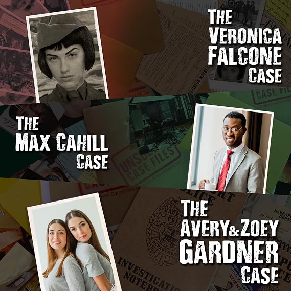 Unsolved Case Files - 3 Case Bundle Avery Gardner, Max Cahill, and Veronica Falcone Cases