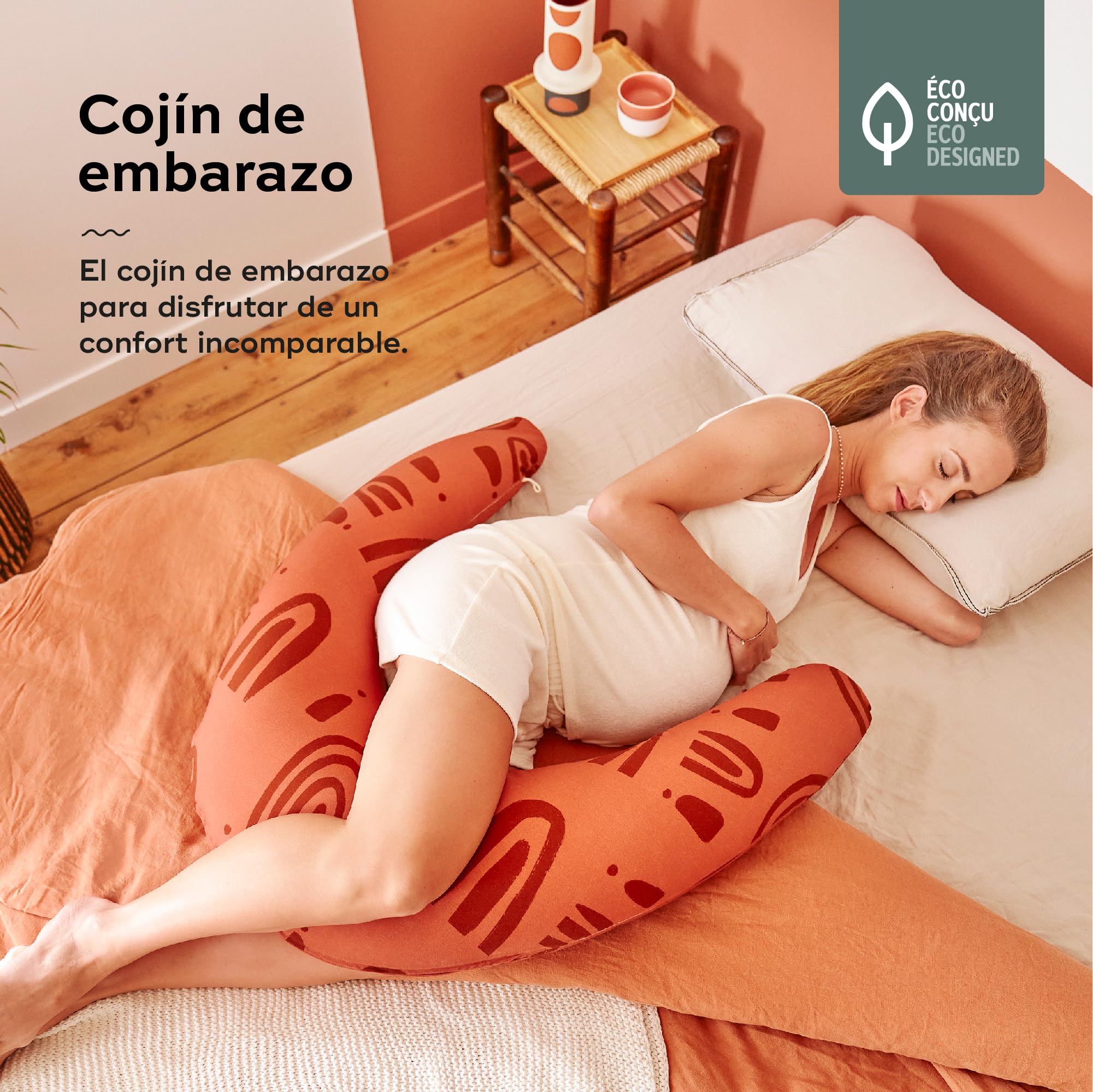 Babymoov B.Love Cojín de Embarazo & Lactancia Earth Terracotta