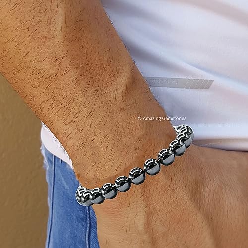 Miniatura 138 de Amazing Gemstone Crystal Bracelet for Women Men's Gifts - Protection Healing Crystal Bracelet - 8mm Gemstone Beaded Adjustable Bracelet Pulseras