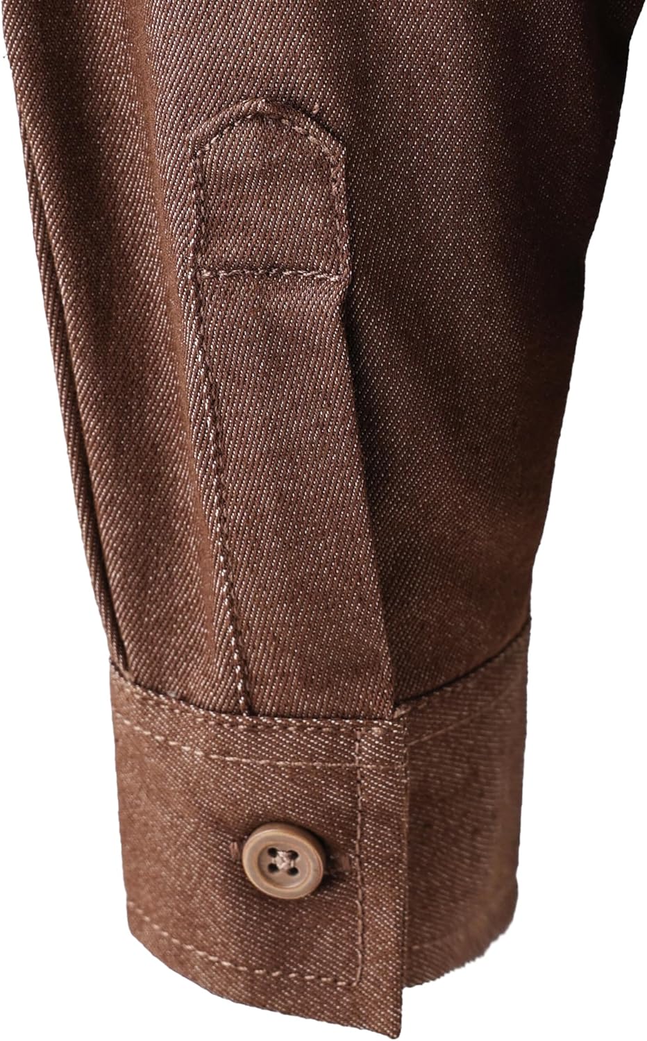 JOGAL Boys Stretch Denim Shirt Long Sleeve Button Down Shirts Casual Shirts with Two Pockets for Kids 6-14 Years - Image 5