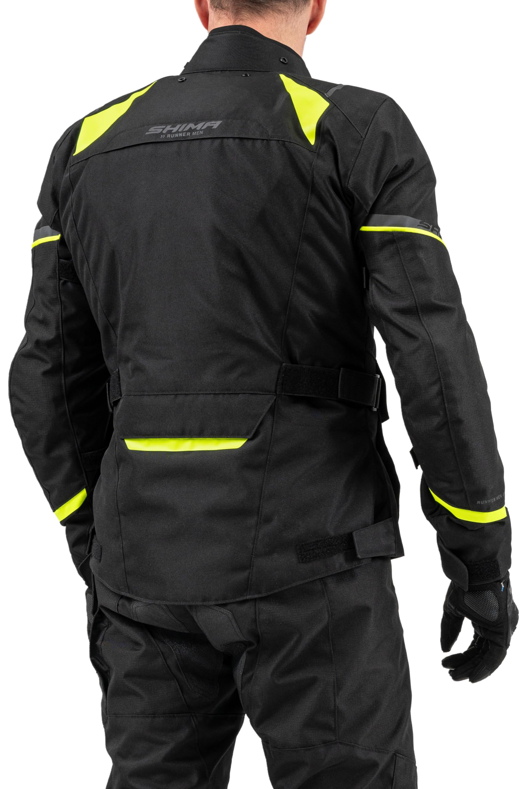 SHIMA Runner Tuta Giacca Pantalon Moto Uomo 4 Stagioni AIRFORCE Paraschiena Protezioni Invernale Leggero