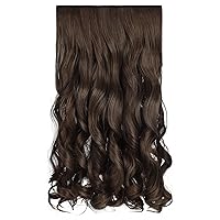 Vista 48 de REECHO Extensiones de cabello rubio, 20 pulgadas, extensiones de cabello grueso y largo con clip, extensiones de cabello sintético suave natural