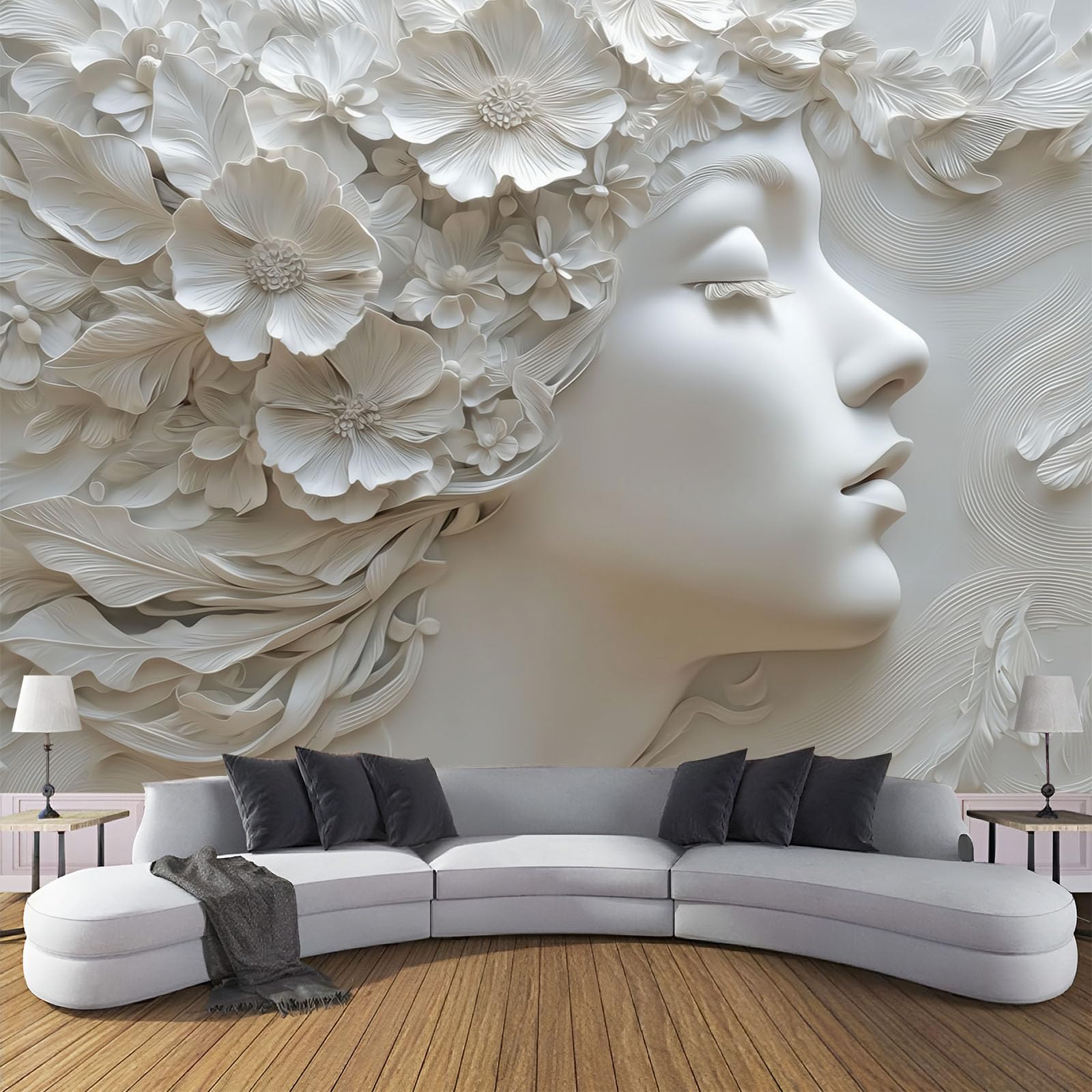 Papier peint panoramique imperméable et lavable pour décoration