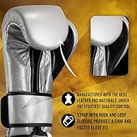 Vista 7 de CLETO REYES Guantes de entrenamiento de boxeo con cierre de gancho y bucle para sparring y sacos de boxeo pesados, para hombres y mujeres, MMA