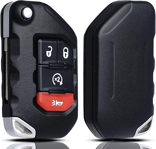 Miniatura 6 de Llavero de repuesto para Jeep Wrangler 2018 2019 2020 2021 2022 Gladiator 2020-2022 OHT1130261 5461A-1130261 Control remoto de entrada sin llave