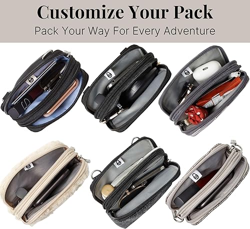 Miniatura 8 de Baggallini Take Two Bryant RFID Protected 5x7.25 Small Phone Wallet Crossbody Bags for Women Lightweight Nylon Travel Purse