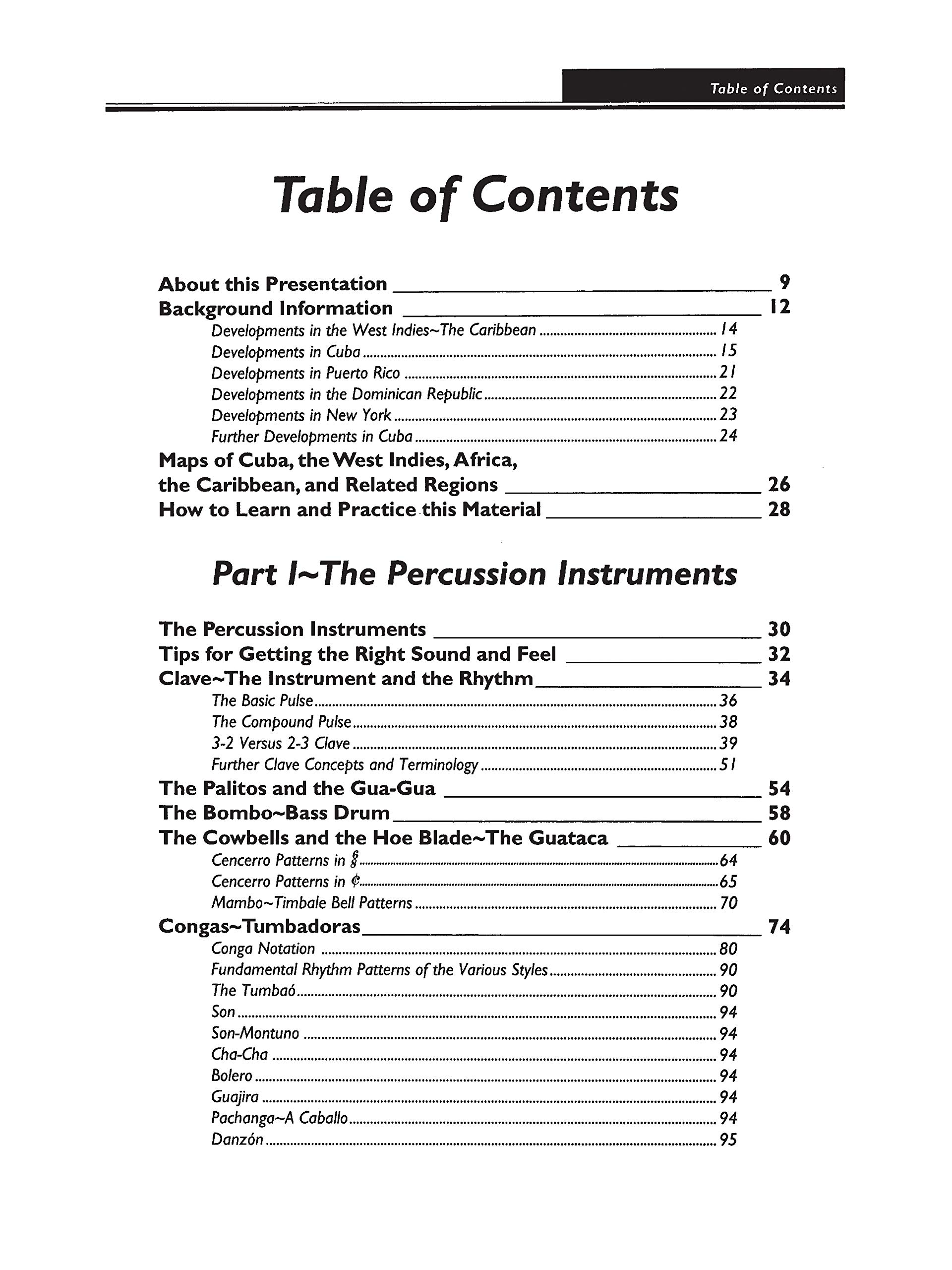 The Essence of Afro-Cuban Percussion and Drum Set +CD: Rhythm Section Parts for Bass, Piano, Guitar, Horns & Strings, Book & Online Audio