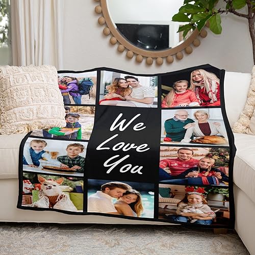 Vista 5 de Mantas personalizadas con fotos, manta personalizada con imagen, manta personalizada, mantas de fotos personalizadas, regalos personalizados