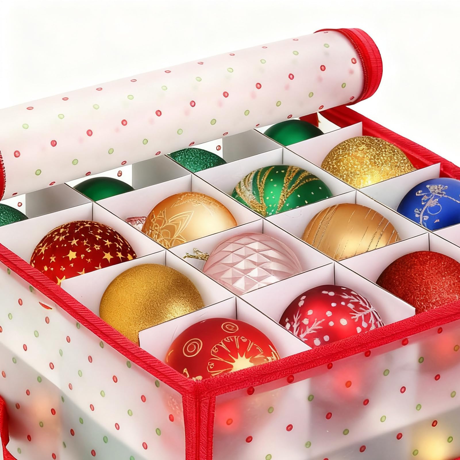 Générique Weihnachtsboxen | Faltbare Aufbewahrungsbox für Weihnachtskugeln | Aufbewahrungsbox | für Verpackung von Babioles, Schmuck, Süßigkeiten, Spielzeug und Zubehör
