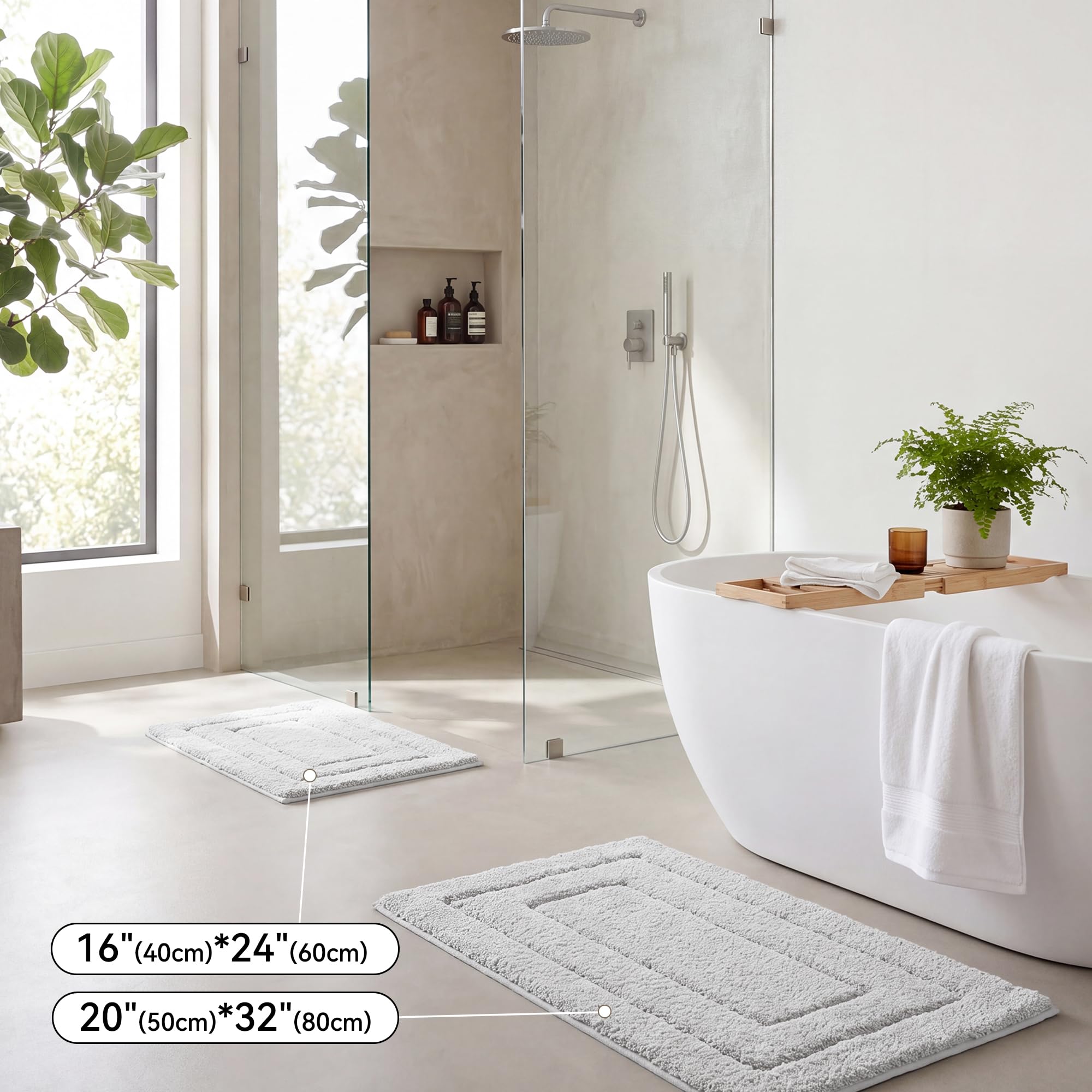 Amazon.com: GRANNY SAYS Gray Bathroom Rug 16