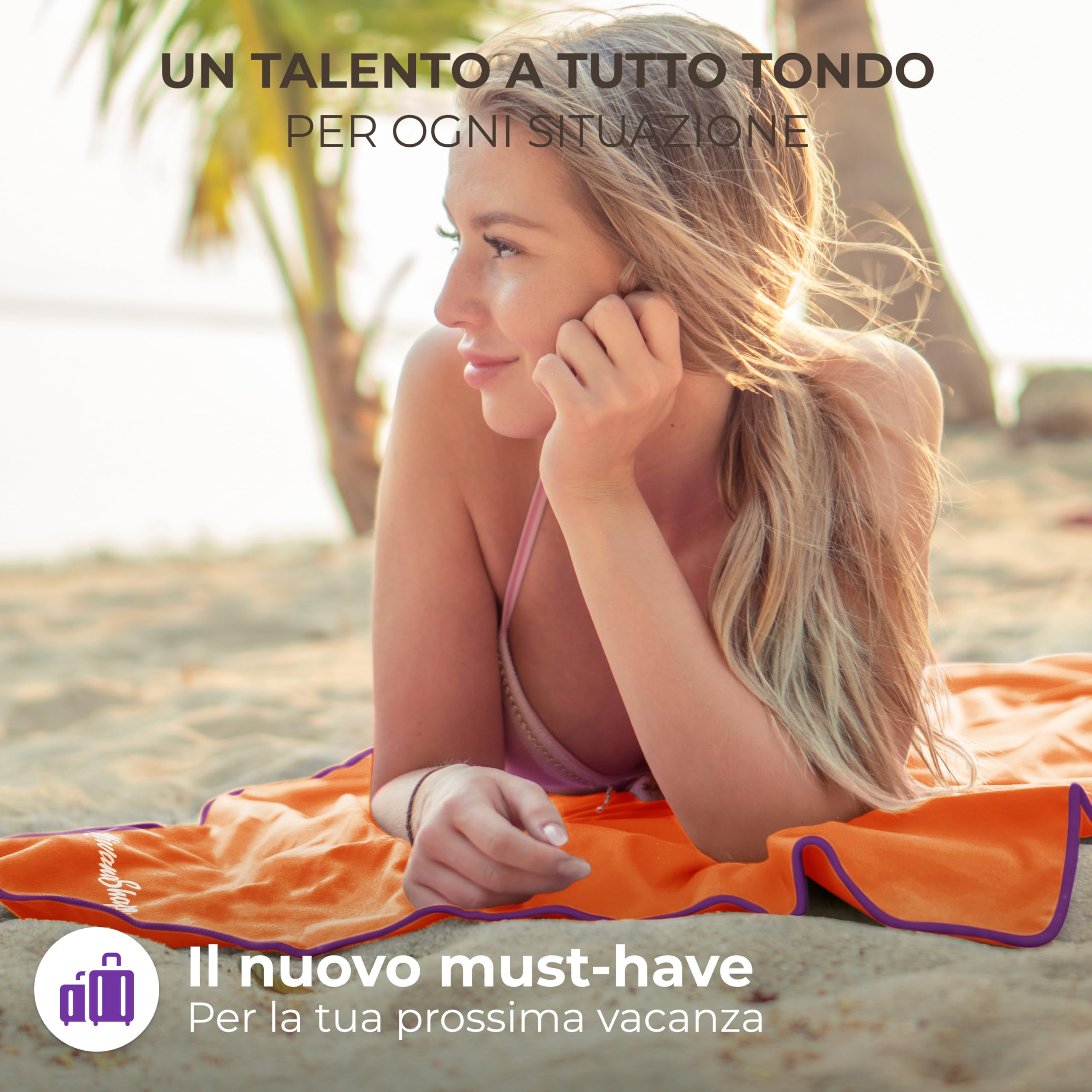 NirvanaShape Asciugamano Microfibra | 14 colori | 8 taglie | Asciugatura Rapida, Leggero, Assorbente | Asciugamano da Viaggio/Asciugamano da Bagno | Ideale per Viaggi, Spiaggia, Yoga, Sauna