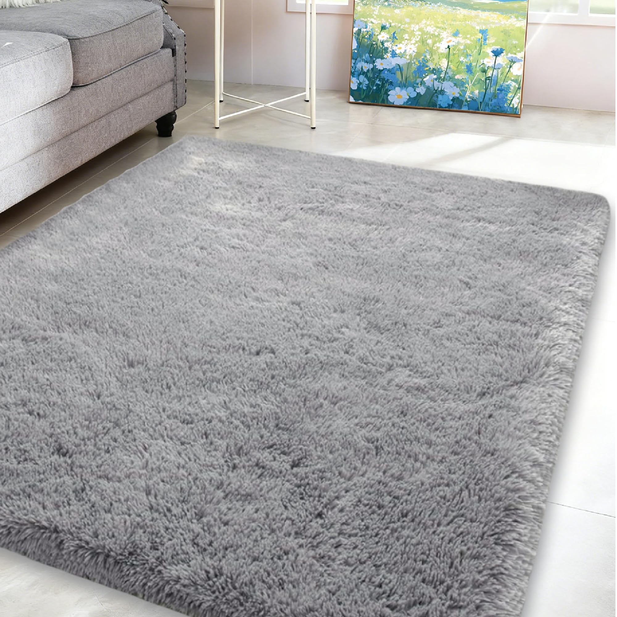 Amazon | ラグ 240 x 330 cm 滑り止め付洗える防ダニ抗菌防臭洗える