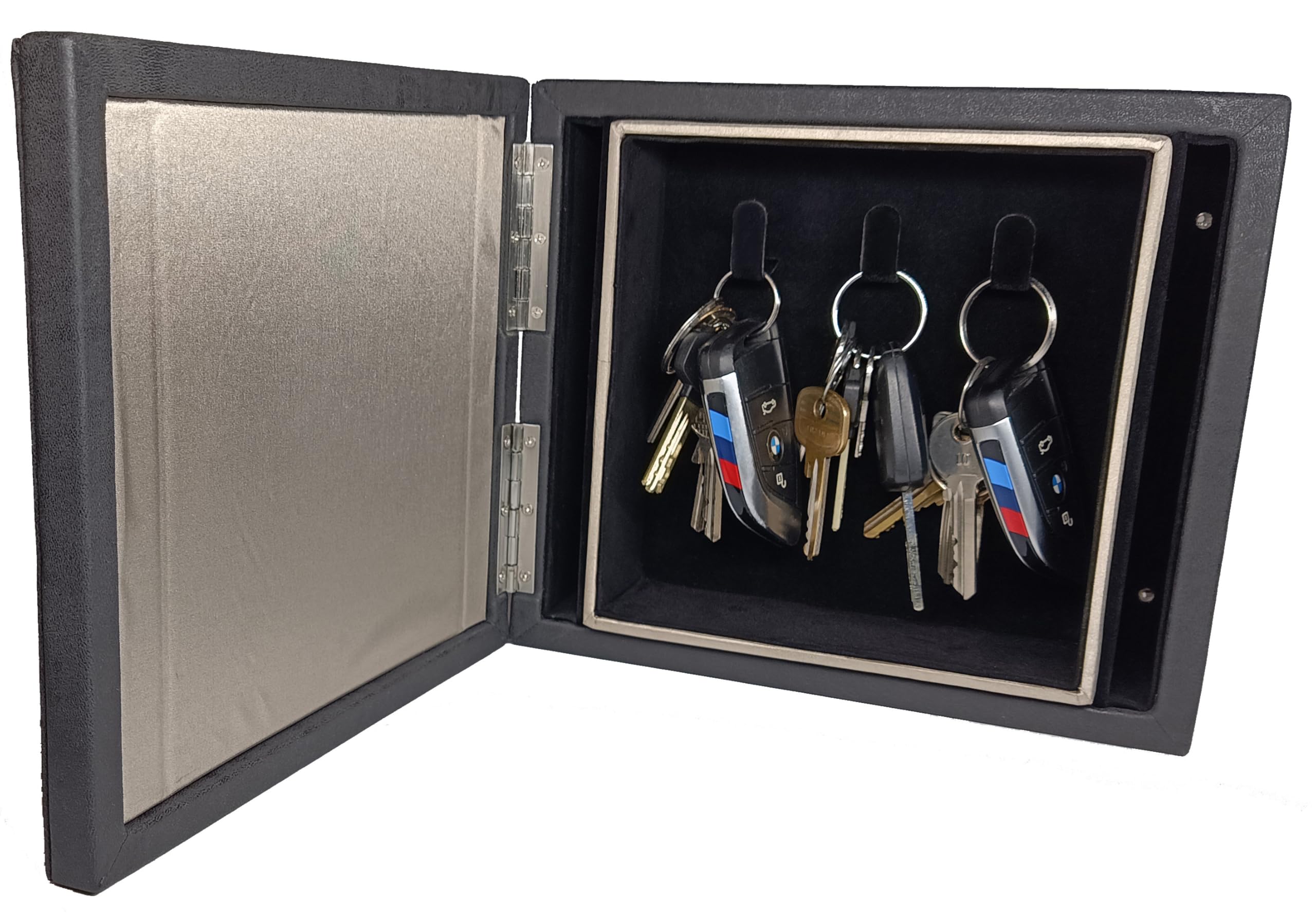 Boîte de blocage de signal pour clé de voiture, montage mural, bloqueur de signal RFID, boîtier Faraday avec 3 crochets, CEG-110A de Connected Essentials
