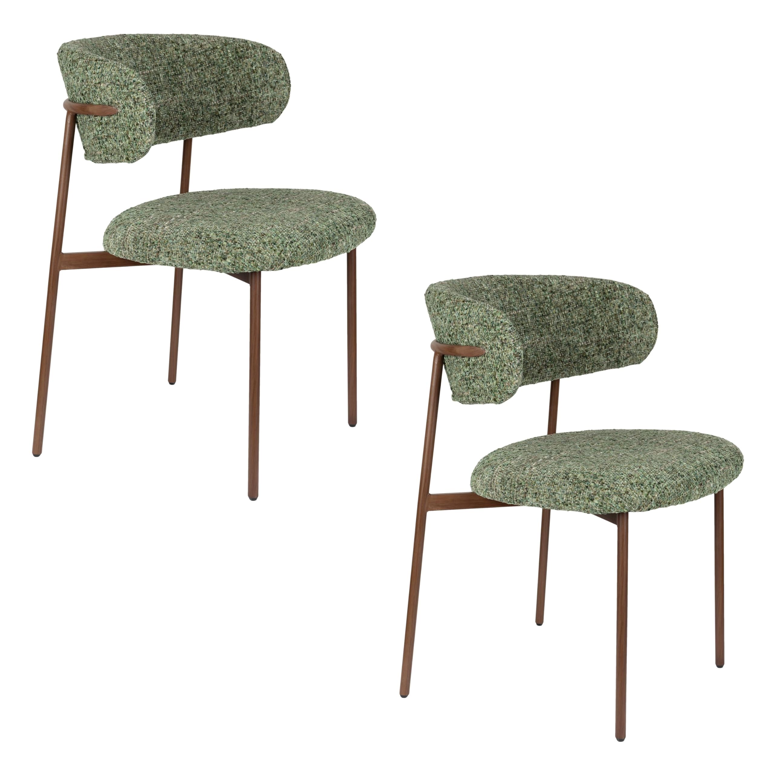 Claes Esszimmerstuhl Grün - 2 er Set