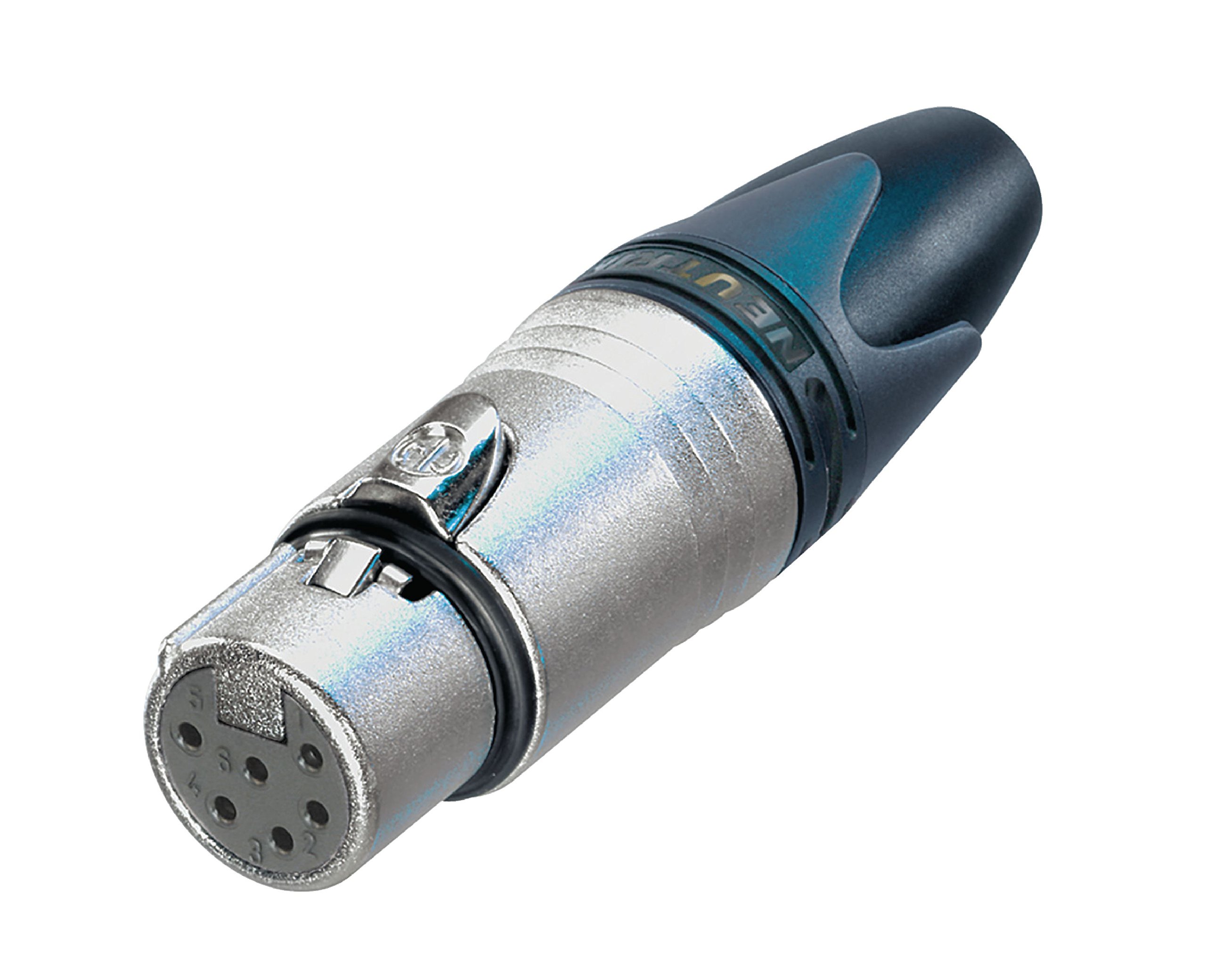 Neutrik Cable Mount XLR Connector, Female, 50 V, 6 Way, Silver over Nickel Plating