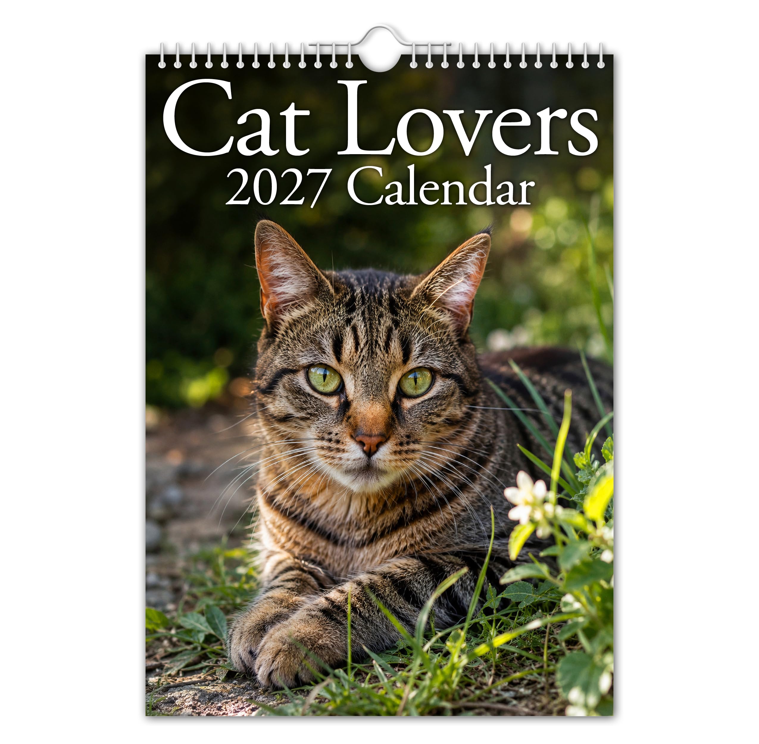 The Calendar King // CAT LOVERS - 2027 Wall Calendar/Novelty Gift/Secret Santa/Office Gift/Quirky/Birthday Present/Children's Present/Kids Gift (Full Colour, A4 Size)