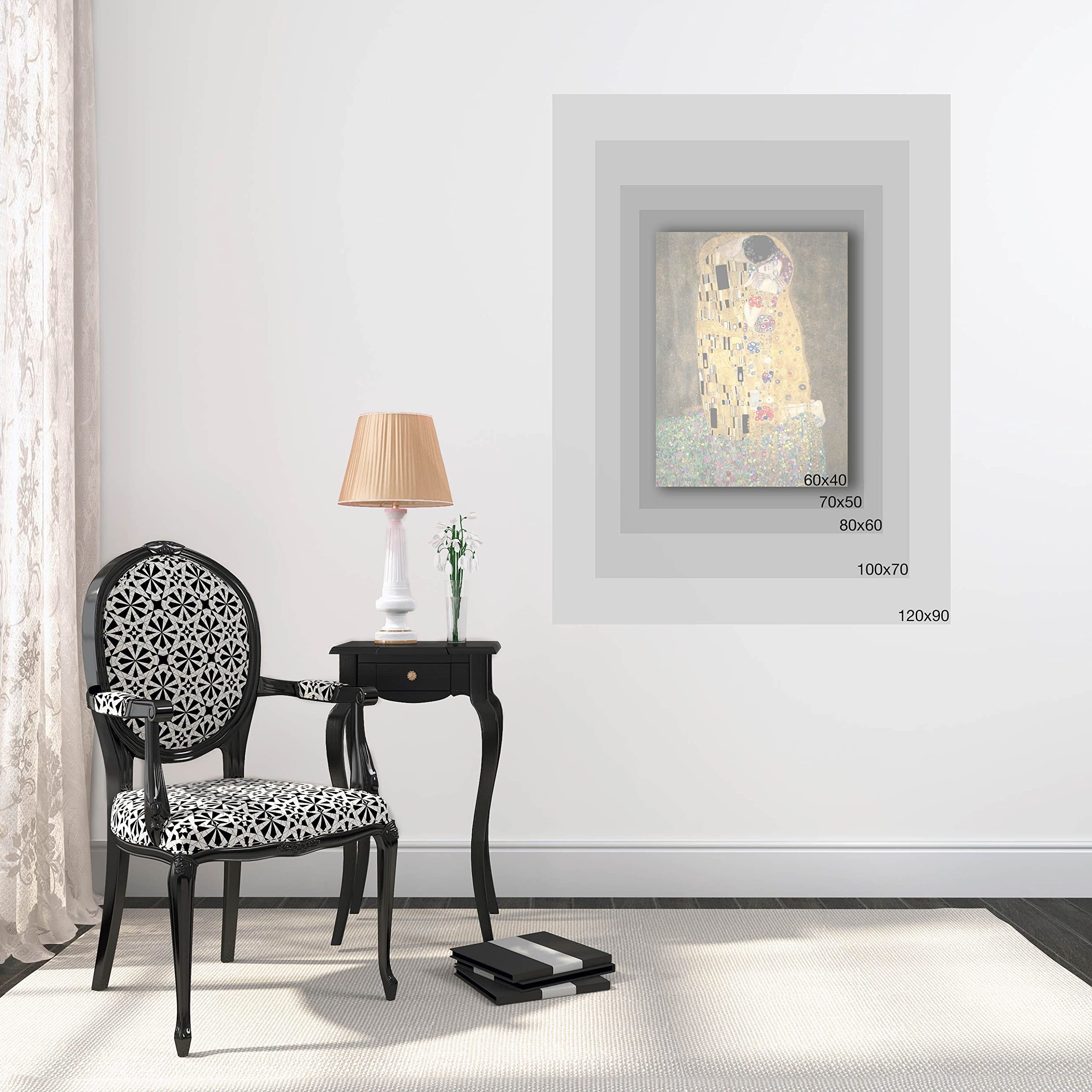 Art Print Cafe – Leinwandbilder Raffaello, The Small Cowper Madonna – 60 x 40 cm