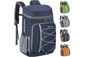 35 Can Backpack Cooler: Leakproof Travel Cooler Backpack for Hiking