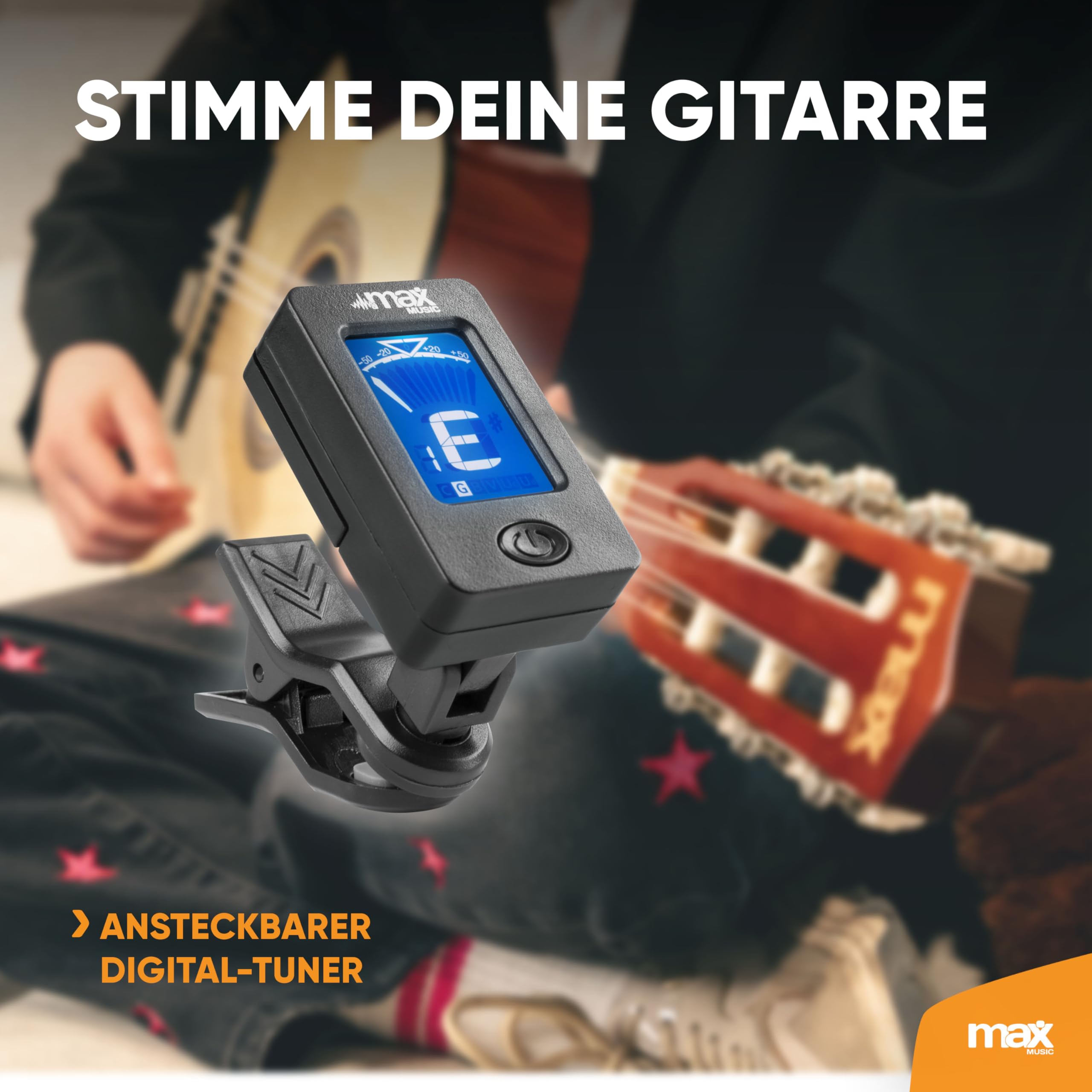 MAX SoloArt - Gitarre 3/4 Kindergitarre ab 6 Jahre, Junior Akustik Gitarre inkl. Gitarrenständer, Tasche, Plektrum, Gurt und Saiten-Zubehör, 3/4 Guitar Kinder ab 6 Jahren in Holz Ahorn