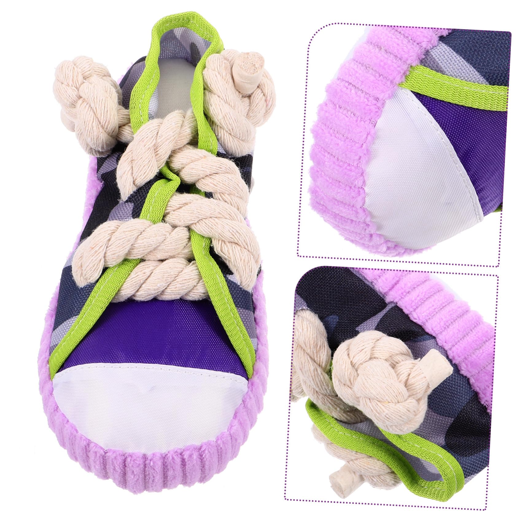 SUPVOX Juguete para Perros Cuerda de Algodón y Sonido, Adecuado para Cachorros Pequeños, Resistente y Seguro Dentición