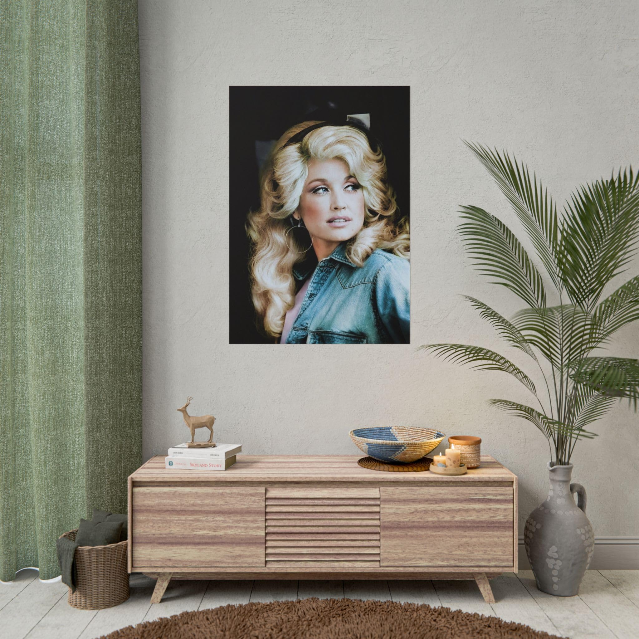 Poster retrò iconico della musica country cantante Dolly Photography Y-283