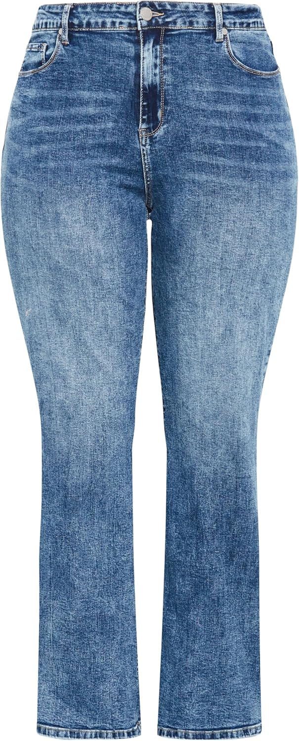 City Chic Women's Plus Size Harley Ivy Straight Jean - Image 6