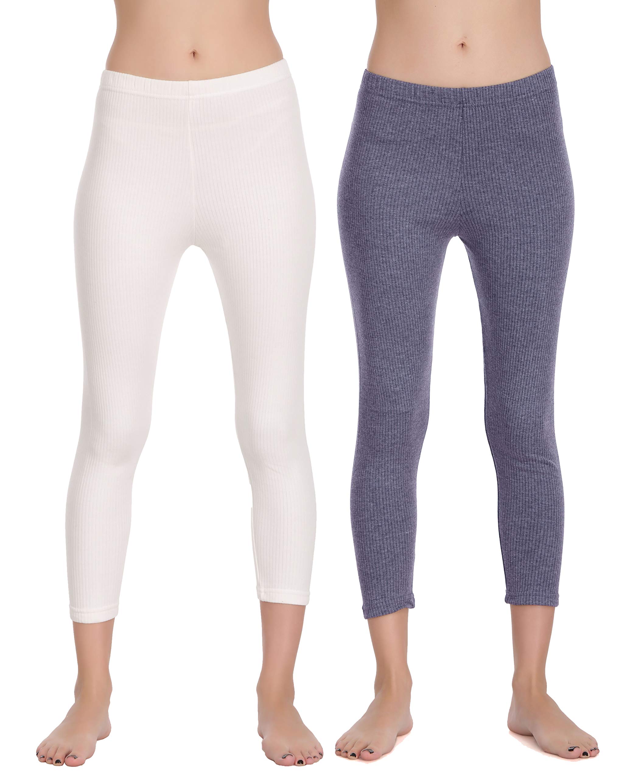 selfcare Women Cotton Blend Thermal Pyjama Set Pack of 2 (SW0441-XXS) White, Blue-picture-41