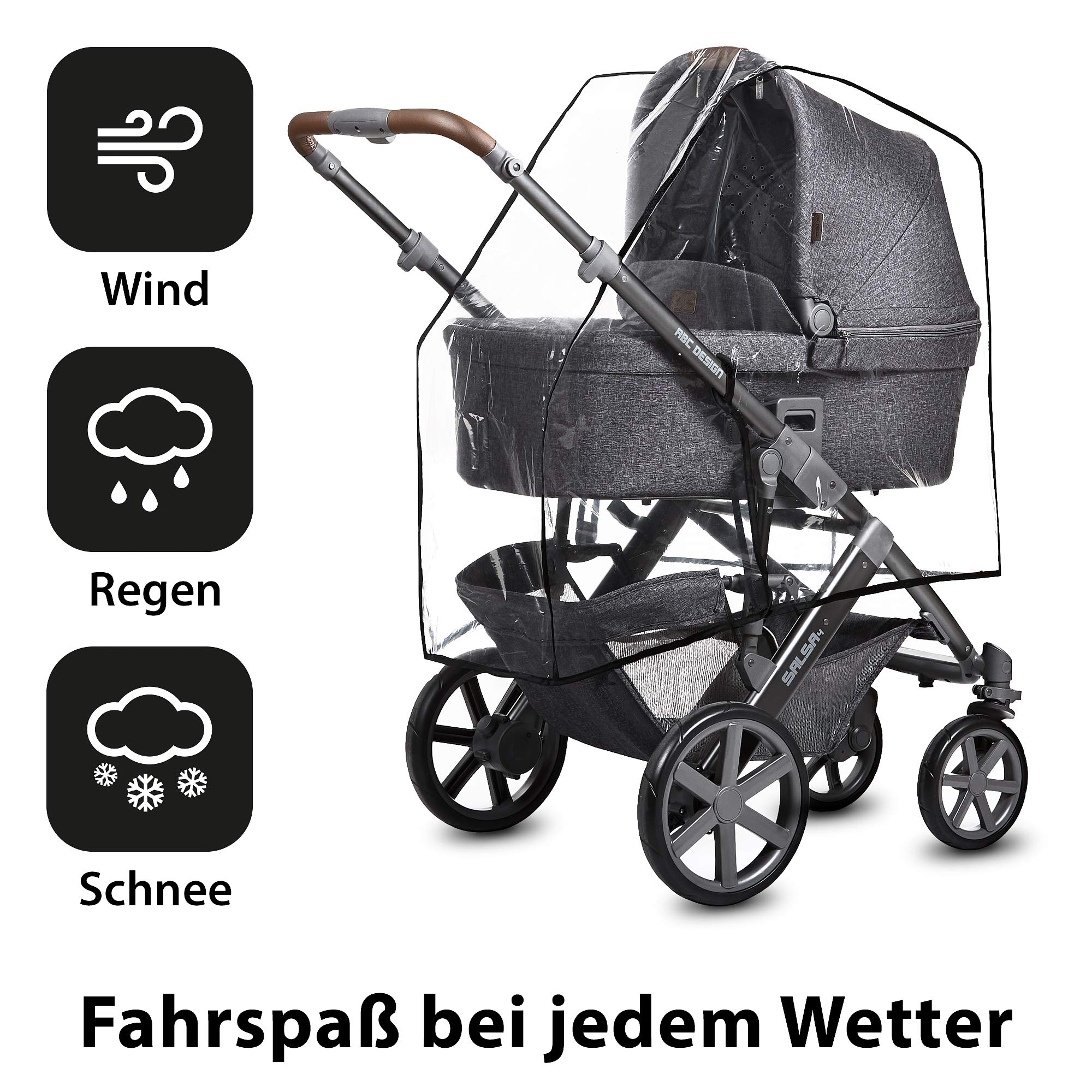 ABC Design Universal Regenschutz für Salsa, Condor, Turbo, Viper, Tereno - Black