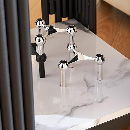 Miniatura 49 de Mesa auxiliar moderna de cristal de 20 pulgadas con marco de metal, mesa de noche, mesa esquinera para sala de estar, oficina en casa, dormitorio