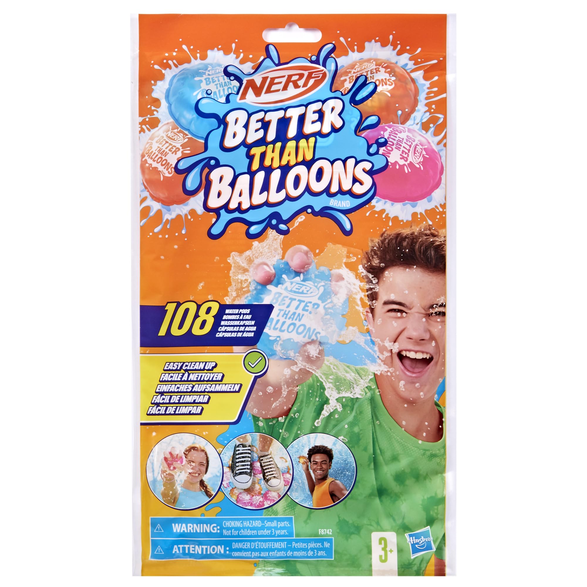 NERF Wodne zabawki marki Nerf Better Than Balloons, 108 kapsułek