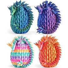 Rapean 8" 3D Printed Dragon Eggs, Easter Basket Stuffers for Kids and Teens