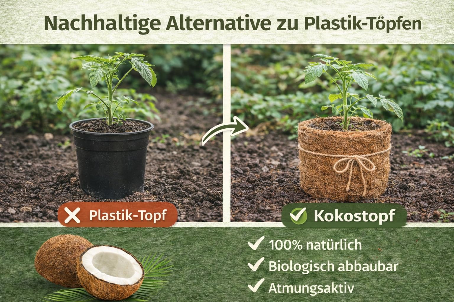 Kokosfasermatte 200 cm Breite – Kokosmatte als Matratzenauflage, Winterschutz & Tierunterlage – Naturfaser mit Latexbindung - Garten Bodenschutz – Meterware 5m